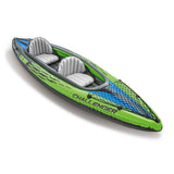 INTEX 68306EP Challenger K2 Inflatable Kayak Set: Includes Deluxe 86in Kayak Paddles and High-Output Pump – Adjustable Seat with Backrest – Removable Skeg – 2-Person – 400lb Weight Capacity Intex