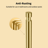 YUMORE Paper Towel Holder Countertop, Paper Towel Holder with Weighted Base Non Slip, Standing Paper Towel Roll Holder for Kitchen Bathroom, Stainles Steel (Gold)
