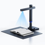 Document Scanner, Portable 13MP Book Scanner Flatten Curve Technology Capture Max A3 Document Fast Scan for Office Library School