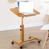 NIUDHEUS Bamboo Height Adjustable Mobile Lap Desk