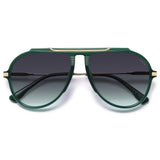 SOJOS Retro Oversized 70s Aviator SunglassesWomen Men SJ2693 Green