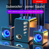 BXNSDFS Laptop Audio Multimedia Desktop Small Speaker 2.1 Subwoofer Speakers