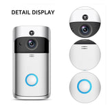 FMDARJXWHCP Smart Video V5 Doorbell Camera Wireless WiFi Phone Bell Intercom(V5 White Add Chime)