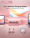 MFish E-Tank 7-in-1 Desktop Charging Station, 240W Max GaN USB-C Charger