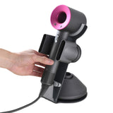 I'SMARTMOON Hair Dryer Stand Holder for Dyson Supersonic(Not Applicable to Supersonic Nural),Aluminum Alloy Bracket Power Plug Holder, Bathroom Organizer for Dyson Supersonic hairdryer(Gray)