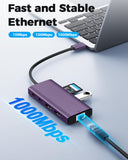 USB C Laptop Docking Station Dual HDMI Monitor 10in1 Dongle Type-C Hub Dock