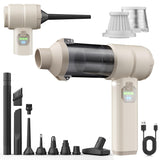 Car Vacuum, Handheld Car Vacuum Cleaner Cordless with Brushless Motor, 20000PA Suction High Power Rechargeable Vacuum Cleaner & Air Duster, 4-in-1 Portable Mini Hand Vacuum Blower with LED Display