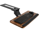 VIVO Vintage Brown Under Desk 25 x 10 inch Keyboard Tray, MOUNT-KB03N