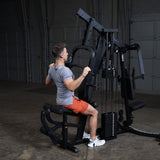 Body-Solid (EXM2500B) Multi-Station Home Gym Machine, Arm & Leg Strength Training Functional Exercise Workout Station, 210lbs. Black Weight Stack Without Leg Press Body-Solid