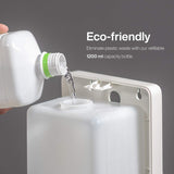 Luxton Home Automatic Hand Sanitizer Dispenser with Stand and Drip Catcher and Refillable Bottle for Restaurants, Schools, Churches - Sanitizer Stand