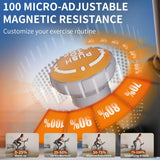 Maicifi Stationary Exercise Bike for Home Indoor Cycling Exercise Equipment with Adjustable Resistance Comfortable Seat Smartphone Holder Sleek Design for Home Gym Cardio Workout Training maicifi