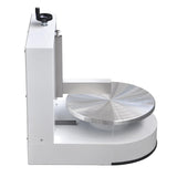 Semi Automatic Birthday Cake Smoothing Coating Machine, AC110V 6-14in Cake Cream Spreading Machine, Cakes Decorating Cream Coating Machines Turntable with Graduated Scraper, Baking Supplies (White)