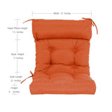 Indoor/Outdoor High Back Chair Cushion,Spring/Summer Seasonal All Weather
