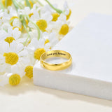 Oseew Customized Gold Band Ring 18k solid Gold For Women/Men Classic Womens Mens Gold Band 5mm Gold Wedding Band Ring