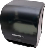 Sierra Hygenics Hands-Free Translucent Black Paper Towel Dispenser with (6) Hygenics 7.5" Hardwound 1-ply Natural (Kraft) Paper Towel Rolls