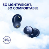Auto-Adjustable Active Noise Cancelling Wireless Earbuds, Reduce Noise by Up to 98% (Blue) Soundcore