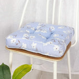 HXAZGSJY Chair Cushions for Dining Chairs Bohemian Soft Patio Chair Pads Indoor Office Home Kitchen Square Dining Chair Cushion Pillow Blue Flower 20"x20"x4"
