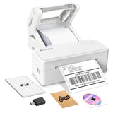 Bluetooth Thermal Label Printer with Stand, Wireless 4x6 Shipping Label Printer for Small Business