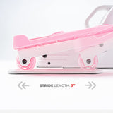 Sunny Health & Fitness Pink Fully Assembled Magnetic Under Desk Elliptical Peddler, Portable Foot & Leg Pedal Exerciser- P2030