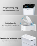 Touchless Automatic Bathroom Trash Can with Lid - 3 Gallon Slim Motion Sensor Garbage Can for Bedroom, Kitchen