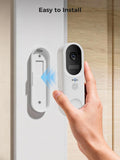 Hiseeu Doorbell Camera Wireless,Live View with Two-Way Talk,2K HD,Night Vision, 150° Wide View,Smart Human Detection,IP65 Waterproof,2.4G & 5GHz WiFi,Works with Alexa（No SD Slot ，Paid Cloud Storage）