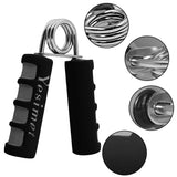 Yesimet 2 Pack Hand Grip Strengthener Set, Forearm Exerciser, Finger Gripper, Grip Strength Trainer,Hand Grip- Soft Foam Hand Exerciser for Quickly Increasing Wrist Forearm and Hand Grips (Black) YESIMET