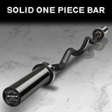 RitFit 2 Inch EZ Curl Bar with Weights, 350LBS Weight Capacity Olympic Curl Barbell for Bicep, Tricep and Weight Lifting Exercises, with 85LBweights