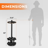 KastKing V16 Rotating Fishing Rod Holder for Garage, Floor Rack Holds Up to 16 Rods & Combos, Space-Saving Pole Organizer with Foam, Durable ABS, Fishing Gear Storage Gift for Men