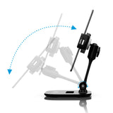 Tablet Stands and Holders Adjustable: Tablet Cell Phone Holder 360 Degree Swivel Angle Rotation for 4 to 11 inches Tab Phone iPad Samsung Galaxy Perfect POS Kitchen Bedside Office Table Reception