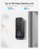 BOIFUN 2026 Dual Camera 2K Video Doorbell Wireless, Head-to-Toe View