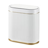 Bathroom Trash Can with Lid Automatic 2 Gallon Motion Sensor Garbage Bin, 7.5 Liter Smart Trash Bin Bathroom Decor