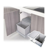 18QT Pullout Trash Can & Recycling Bin, Under-Cabinet Waste Container for Kitchen Organization, Space-Saving Design, Easy Access, Ideal for Home & Office Use