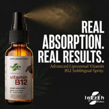 Inerth Naturals Liposomal B12 Spray -1000 mcg - 60 Day Supply