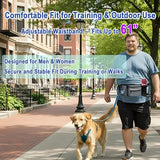 Dog Training Treat Pouch with Poop Bag Dispenser, Secure Zipper Pouch, Puppy Reward Bag, Hands-Free Waist Belt, Reflective Design for Walking and Obedience Training, Black