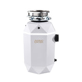 FORNO ACQUA BrightDIAMOND Moonstone 3/4 HP Garbage Disposal, Super Quiet Waste Disposer with Motion Sensor Cabinet Light, Pre-Wired Air Switch, Stainless Steel Chamber, Continuous Feed