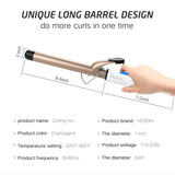 Hoson 1 Inch Curling Iron Professional Ceramic Tourmaline Coating Barrel Hair Curler, Hoson