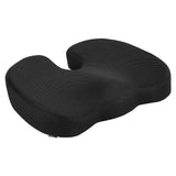 Memory Foam Seat Cushion for Office Chair, Black Amazon Basics
