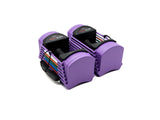 PowerBlock Sport 24 Adjustable Dumbbells, Sold in Pairs, 3-24 lb. Dumbbells, Durable Steel Build, Innovative At Home Workout Equipment, All-in-One Exercise Product, Strength Training, Lavender