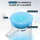 Automatic Soap Dispenser Liquid Touchless: 13.52oz/400ml Wall Mounted USB Rechargeable - 4-Level Adjustable, White