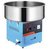 ZHAIUPON Commercial Cotton Candy Machine, 1000W Electric Candy Maker with Stainless Steel Bowl, Sugar Scoop, Ideal for Parties, Kids Birthdays, Blue