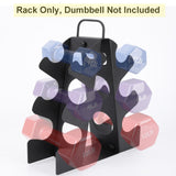 Weight Rack for Dumbbell, EXBTOKA 3 Tier Compact A-Frame Dumbbell Rack Stand Only, Dumbbell Rack, 4-12 LBS (Dumbbells not included)