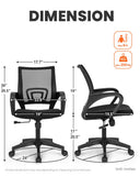NEO CHAIR Office Desk Computer Chair Ergonomic Mesh Gaming Mid Back Seat with Comfy Lumbar Support Adjustable