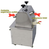 Commercial Sugarcane Press Sugar Cane Juicer Machine Sugarcane Juice Extractor 110V Electric Sugar Cane Fruit Press Juicer with 3 Solid Rollers 2 Knives for Commercial Home Use INTSUPERMAI
