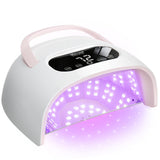 Shexnail UV LED Nail Lamp, Professional High Watt Gel Nail Lamp with Smart Sensor, Fast Curing 4 Timers Large Manicure Dryer for Gel Nails, Plug-in Nail Light with 57 Beads for Salon Home Gift Women