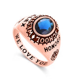 Oseew Men Class Ring Specially Designed for College Graduates (Rose Gold)