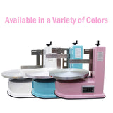 THUXEON 4-16in Cake Cream Spreading Coating Smearing Machine Automatic Cake Frosting Machine with Stainless Steel Spatula, LCD Digital Display, Electronic Buttons, 40-180RPM Adjustable Speed 110V 60W