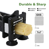 French Fry Cutter Potato Cutter Stainless Steel with 2 Size Durable Blades for Vegetables votron