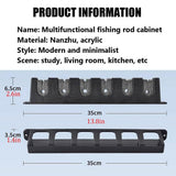 KK-GAL Deluxe Fishing Rod Holder, Space-Saving Fishing Rod Display Stand Rack, Fishing Gear Equipment Organizer Storage for Garage, Vertical Fish Pole Organizer,3 layers 70cm
