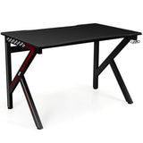 E-Sports Computer Desk Table with Large Ergonomic Surface and Heavy Duty Construction for Home or Office