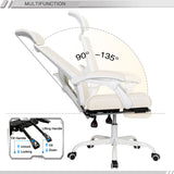 Mesh Ergonomic Office Chair with Footrest Home Office Desk Chair with Headrest and Backrest